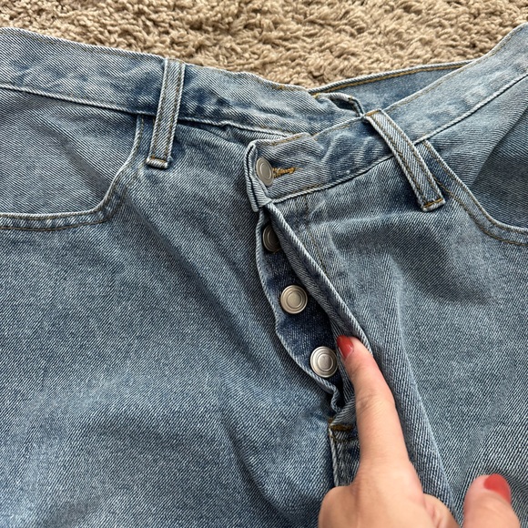 High Rise Jean Dad Shorts - Picture 3 of 5